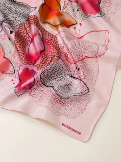 Vedi Tutti|Tessili<Borbonese FOULARD 90 X 90 ROSA