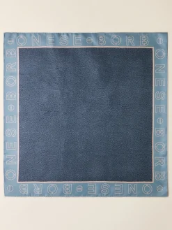 Vedi Tutti|Tessili<Borbonese FOULARD 90 X 90 BLU LAPIS/AZZURRO
