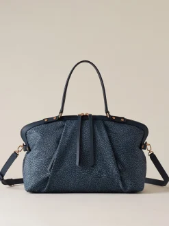 Vedi Tutti|Frame<Borbonese FRAME BORSA BAULETTO MEDIUM BLU LAPIS