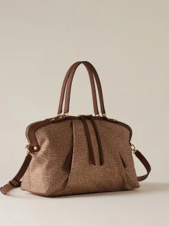 Vedi Tutti|Frame<Borbonese FRAME BORSA BAULETTO MEDIUM BEIGE/MARRONE