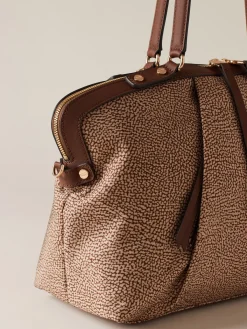 Vedi Tutti|Frame<Borbonese FRAME BORSA BAULETTO MEDIUM BEIGE/MARRONE