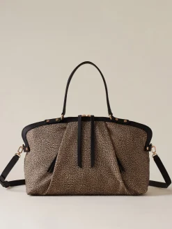 Vedi Tutti|Frame<Borbonese FRAME BORSA BAULETTO MEDIUM OP NATURALE/NERO