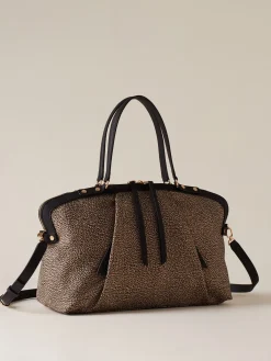 Vedi Tutti|Frame<Borbonese FRAME BORSA BAULETTO MEDIUM OP NATURALE/NERO