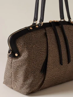 Vedi Tutti|Frame<Borbonese FRAME BORSA BAULETTO MEDIUM OP NATURALE/NERO