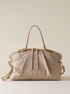 Vedi Tutti|Frame<Borbonese FRAME BORSA BAULETTO MEDIUM SABBIA