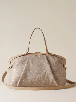 Vedi Tutti|Frame<Borbonese FRAME BORSA BAULETTO MEDIUM SABBIA