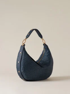 Vedi Tutti|Borse Hobo<Borbonese FRAME BORSA HOBO MEDIUM BLU LAPIS