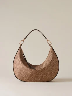 Vedi Tutti|Borse Hobo<Borbonese FRAME BORSA HOBO MEDIUM BEIGE/MARRONE