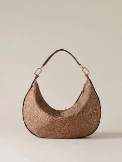 Vedi Tutti|Borse Hobo<Borbonese FRAME BORSA HOBO MEDIUM BEIGE/MARRONE