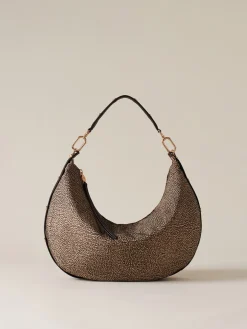 Vedi Tutti|Borse Hobo<Borbonese FRAME BORSA HOBO MEDIUM OP NATURALE/NERO