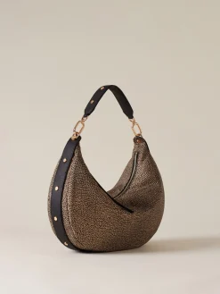 Vedi Tutti|Borse Hobo<Borbonese FRAME BORSA HOBO MEDIUM OP NATURALE/NERO