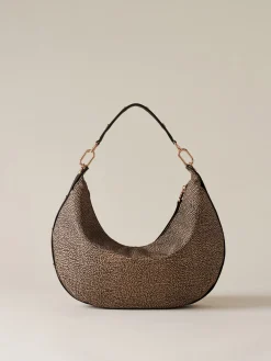Vedi Tutti|Borse Hobo<Borbonese FRAME BORSA HOBO MEDIUM OP NATURALE/NERO