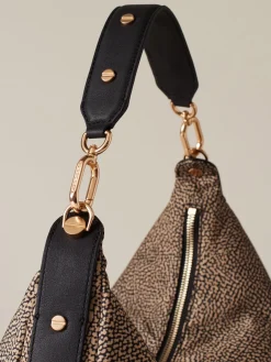 Vedi Tutti|Borse Hobo<Borbonese FRAME BORSA HOBO MEDIUM OP NATURALE/NERO