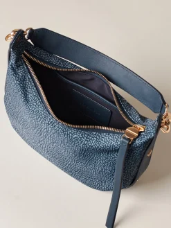 Vedi Tutti|Borse Hobo<Borbonese FRAME BORSA HOBO SMALL BLU LAPIS
