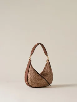 Vedi Tutti|Borse Hobo<Borbonese FRAME BORSA HOBO SMALL BEIGE/MARRONE