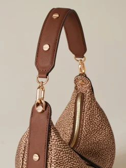 Vedi Tutti|Borse Hobo<Borbonese FRAME BORSA HOBO SMALL BEIGE/MARRONE