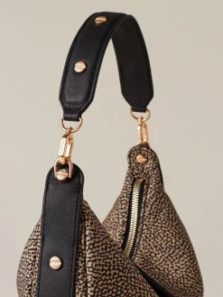 Vedi Tutti|Borse Hobo<Borbonese FRAME BORSA HOBO SMALL OP NATURALE/NERO