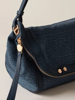 Vedi Tutti|Frame<Borbonese FRAME TRACOLLA SMALL BLU LAPIS