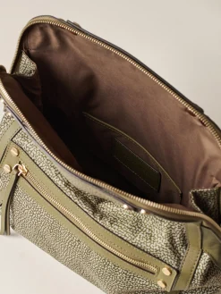Vedi Tutti|Frame<Borbonese FRAME TRACOLLA SMALL OLIVE