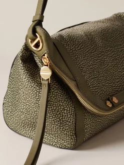 Vedi Tutti|Frame<Borbonese FRAME TRACOLLA SMALL OLIVE