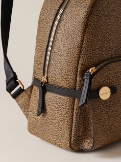 Vedi Tutti|Zaini<Borbonese GEMINI ZAINO MEDIUM OP NATURALE/NERO