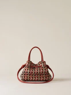 Vedi Tutti|Borse Mini<Borbonese LA NIDO BORSA MINI MULTICOLORE OP/RED PAPAYA