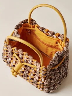 Vedi Tutti|Borse Mini<Borbonese LA NIDO BORSA MINI MULTICOLORE OP/SAFFRON