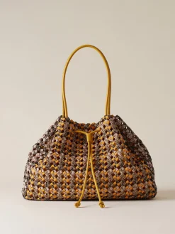 Vedi Tutti|Borse A Spalla<Borbonese LA NIDO BORSA SHOPPING LARGE MULTICOLORE OP/SAFFRON