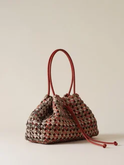 Vedi Tutti|Borse A Spalla<Borbonese LA NIDO BORSA SHOPPING MEDIUM MULTICOLORE OP/RED PAPAYA