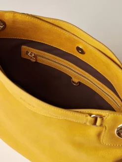 Vedi Tutti|Borse Hobo<Borbonese LONDON BORSA HOBO MEDIUM SAFFRON