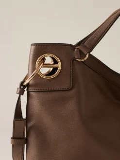 Vedi Tutti|Borse Hobo<Borbonese LONDON BORSA HOBO MEDIUM MUD