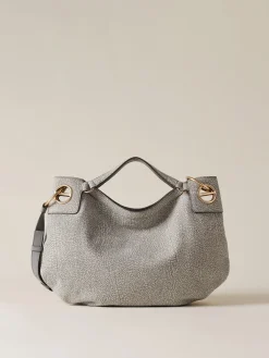 Vedi Tutti|Borse Hobo<Borbonese LONDON BORSA HOBO MEDIUM GRIGIO