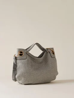 Vedi Tutti|Borse Hobo<Borbonese LONDON BORSA HOBO MEDIUM GRIGIO
