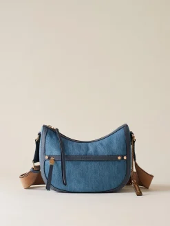 Vedi Tutti|Borse Hobo<Borbonese LUNA BORSA SMALL AZZURRO