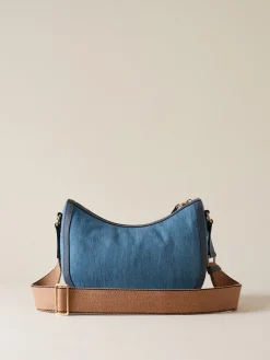 Vedi Tutti|Borse Hobo<Borbonese LUNA BORSA SMALL AZZURRO
