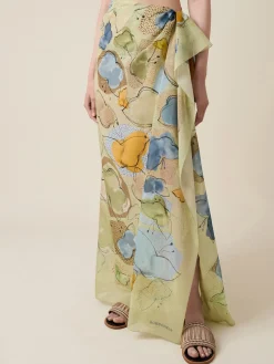 Vedi Tutti|Tessili<Borbonese PAREO 150 X 150 VERDE SALVIA