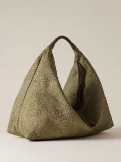 Vedi Tutti|Borse Hobo<Borbonese PLIE BORSA HOBO LARGE OLIVE
