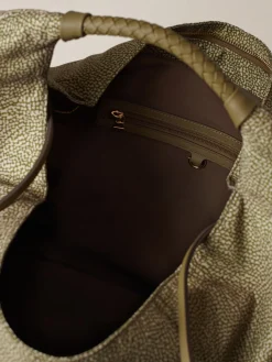 Vedi Tutti|Borse Hobo<Borbonese PLIE BORSA HOBO LARGE OLIVE