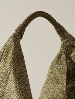 Vedi Tutti|Borse Hobo<Borbonese PLIE BORSA HOBO LARGE OLIVE
