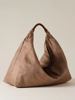Vedi Tutti|Borse Hobo<Borbonese PLIE BORSA HOBO LARGE BEIGE/MARRONE