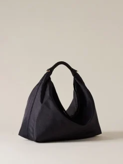 Vedi Tutti|Borse Hobo<Borbonese PLIE BORSA HOBO MEDIUM DARK BLACK