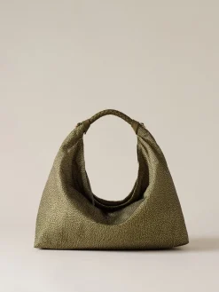 Vedi Tutti|Borse Hobo<Borbonese PLIE BORSA HOBO MEDIUM OLIVE