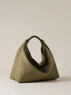 Vedi Tutti|Borse Hobo<Borbonese PLIE BORSA HOBO MEDIUM OLIVE