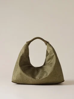 Vedi Tutti|Borse Hobo<Borbonese PLIE BORSA HOBO MEDIUM OLIVE