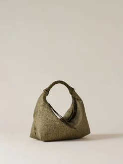 Vedi Tutti|Borse Hobo<Borbonese PLIE BORSA HOBO SMALL OLIVE