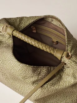 Vedi Tutti|Borse Hobo<Borbonese PLIE BORSA HOBO SMALL OLIVE