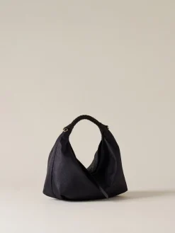 Vedi Tutti|Borse Hobo<Borbonese PLIE BORSA HOBO SMALL DARK BLACK