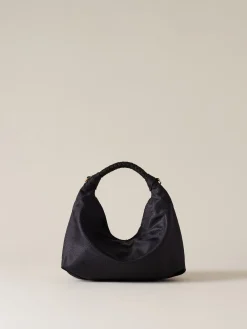 Vedi Tutti|Borse Hobo<Borbonese PLIE BORSA HOBO SMALL DARK BLACK