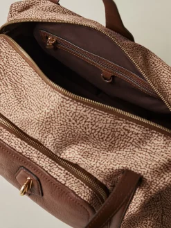 Vedi Tutti|Borse A Spalla<Borbonese POCHE BAULETTO MEDIUM BEIGE/MARRONE