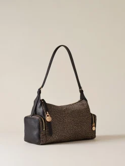 Vedi Tutti|Borse Hobo<Borbonese POCHE BORSA HOBO MEDIUM OP NATURALE/NERO